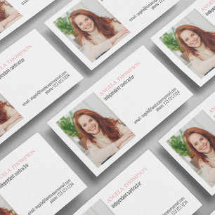 Simple Professional QR Code Photo Business Card