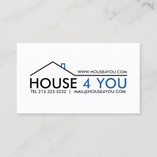 Customizable Simple Professional Real Estate Business Card