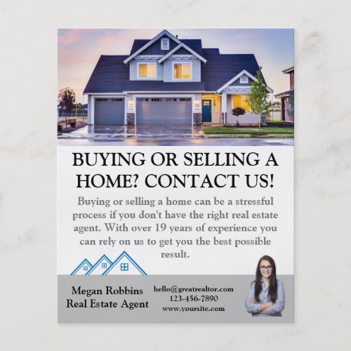 Simple Professional Real Estate Property Selling Flyer