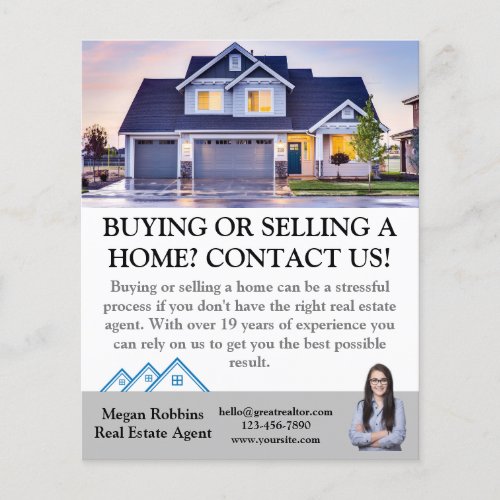 Simple Professional Real Estate Property Selling Flyer