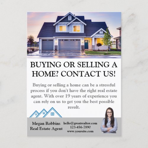 Simple Professional Real Estate Property Selling Postcard
