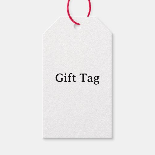 Simple Professional Red Twine Matte Gift Tags