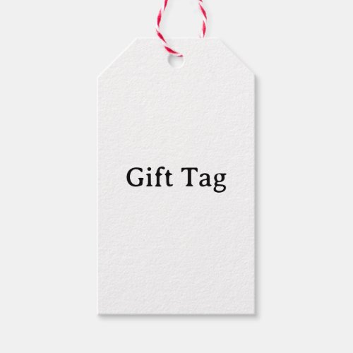 Simple Professional Red &amp; White Twine Matte Gift Tags
