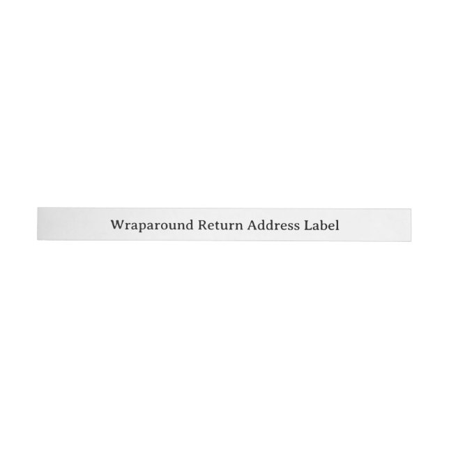 Simple Professional Slim Wrap Around Label (Individual)