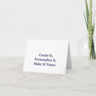 Simple Professional Small Folded Thank You Card