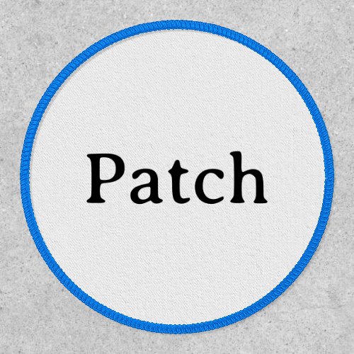 Simple Professional Traditional Circle 3" Iron-On Patch