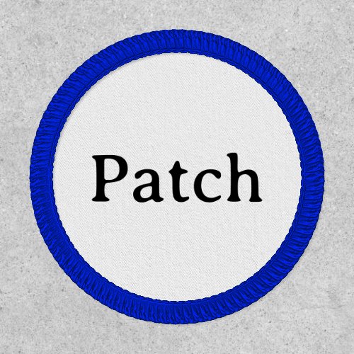 Simple Professional Traditional Circle Iron-On  Patch