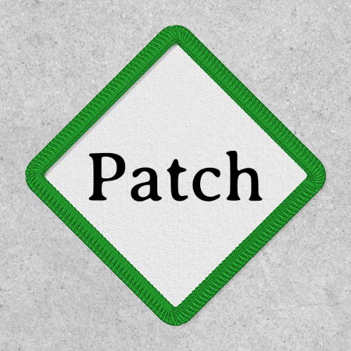 Simple Professional Traditional Diamond Iron-On  Patch