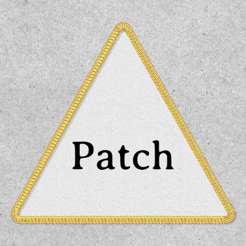 Simple Professional Triangle 4" x 3.6" Iron-On  Patch