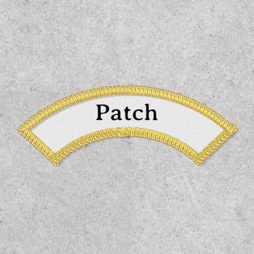 Simple Professional Upper Name Rocker Iron-On  Patch