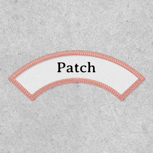 Simple Professional Upper Name Rocker Iron-On  Patch
