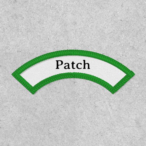 Simple Professional Upper Name Rocker Iron-On Patch