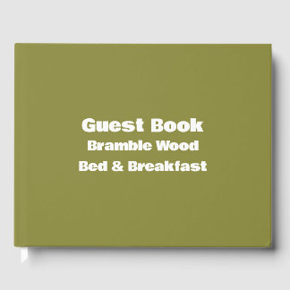 Simple Professional Vacation House Business Guest Book