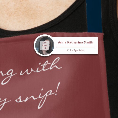 Simple Profile Image Expertise Name Tag