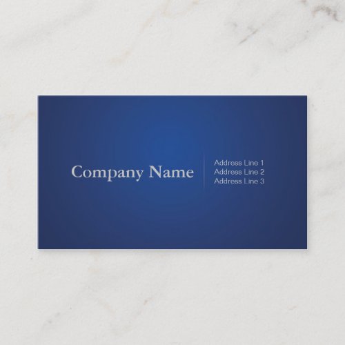 Simple Profressional Business Cards in Dark Blue