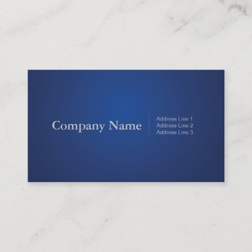 Customizable Simple Profressional Business Cards in Dark Blue