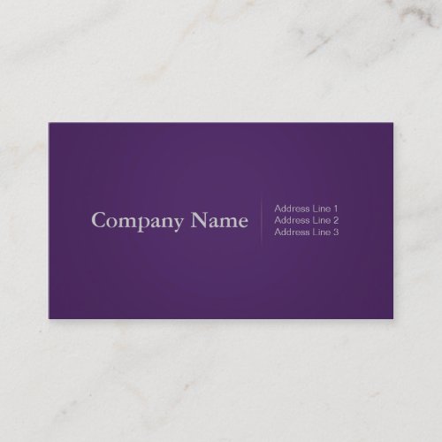 Simple Profressional Business Cards in Purple