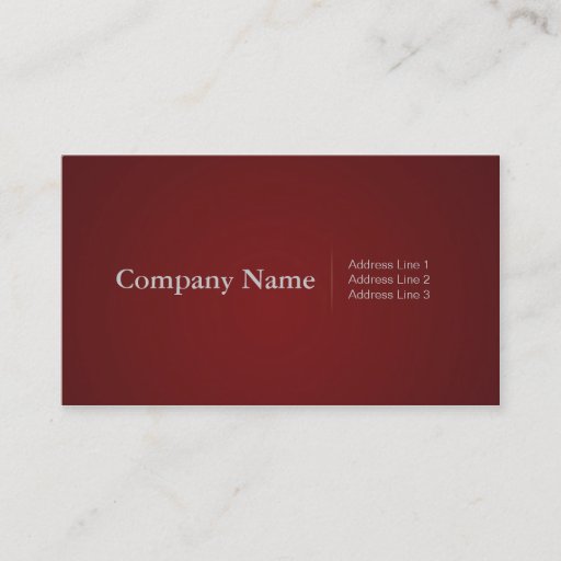 Customizable Simple Profressional Business Cards in Red