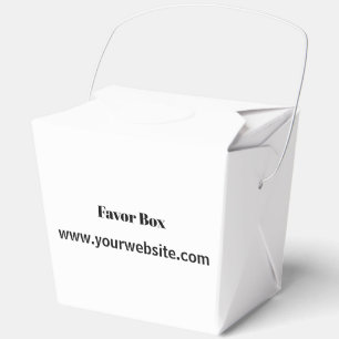Simple Promotion Large Take Out 3" x 2.75" x 3.75" Favor Boxes