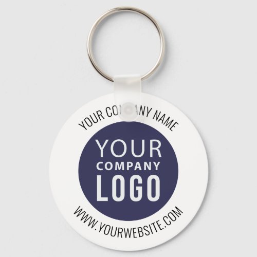 Simple Promotional Business Company Logo Keychain
