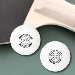Simple Promotional Business Logo Ping Pong Ball