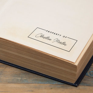 Simple Property Of Handwritten Script Name Self-inking Stamp