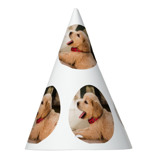 Simple puppie pattern birthday party party hat (Right)
