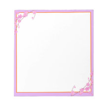 Simple Purple Floral Note Pads