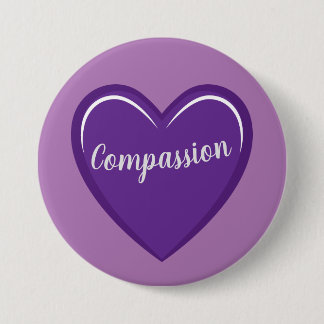 Simple Purple Heart Graphic with Compassion Text Button