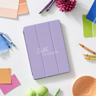 Simple Purple Lavender Elegant Contemporary Modern iPad Pro Cover
