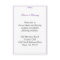 Simple Purple Wedding Enclosure Accommodation Card