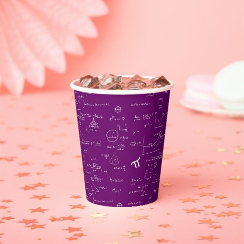 Simple Purple White Math Pattern