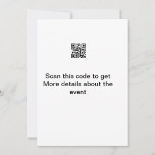 Simple Q R code scan business event template atext