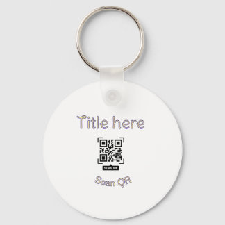 Simple Q R code scan business event template atext Keychain