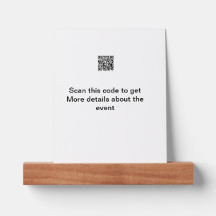 Simple Q R code scan business event template atext Picture Ledge