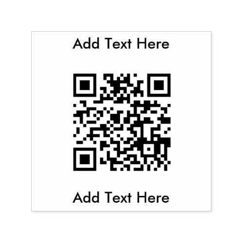 Simple QR Code Business Self Inking Stamp