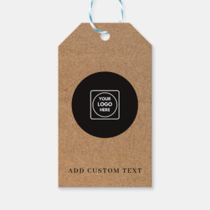 Simple QR Logo Text Business Label price tags