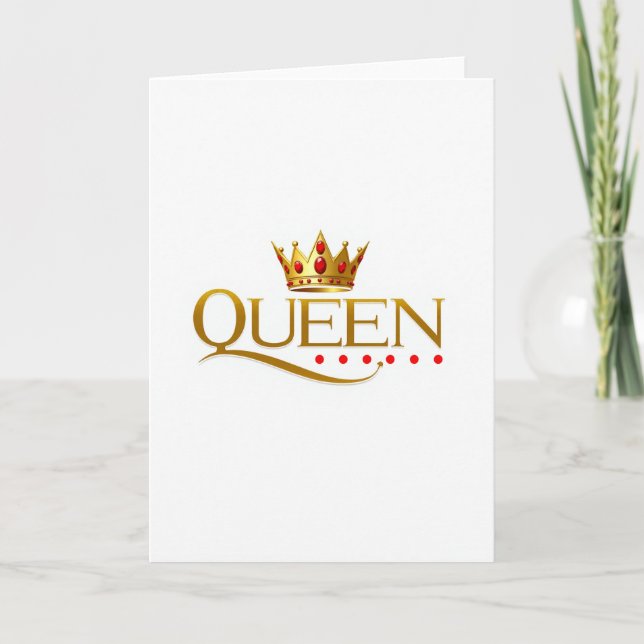 Simple Queen Card (Front)