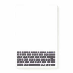 Simple QWERTY Keyboard Computer Post-it Notes