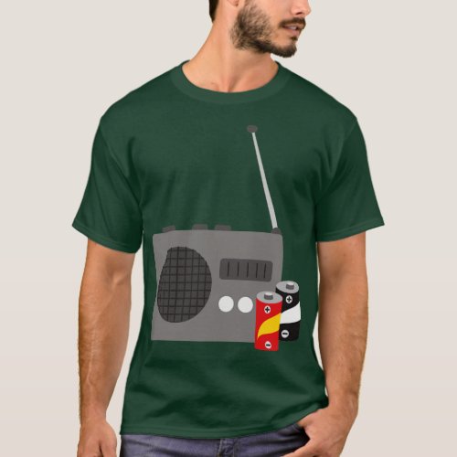 Simple radio with batteries  T_Shirt
