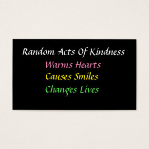 Simple Random Acts of Kindness Card