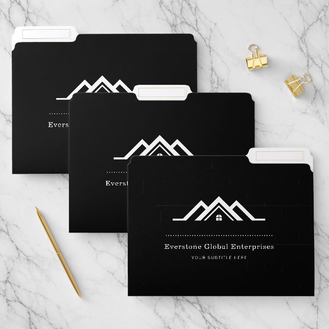 Simple Real Estate Agent Business File Folder (Set)
