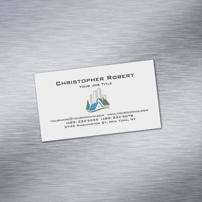 Simple Real Estate Business Card Magnet (In Situ)