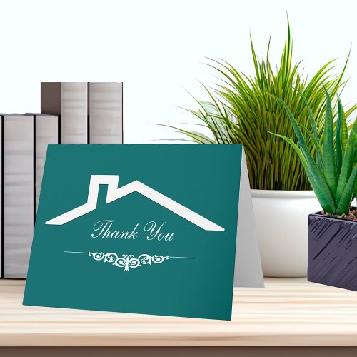 Simple Real Estate Business Thank You Cards
