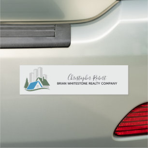 Simple Real Estate Car Magnet