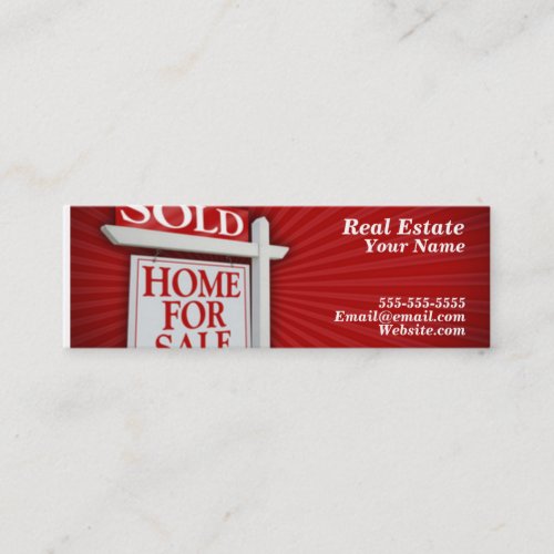 simple real estate card business card