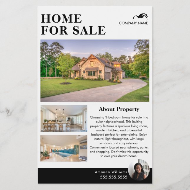 Simple Real Estate Flyer Template (Front)
