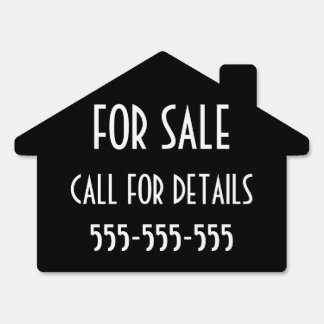 Simple Real Estate For Sale Outdoor Yard Sign