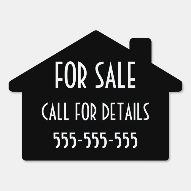 Simple Real Estate For Sale Outdoor Yard Sign (Front)