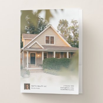 Simple Real Estate Marketing Pocket Folder by businessessentials at Zazzle